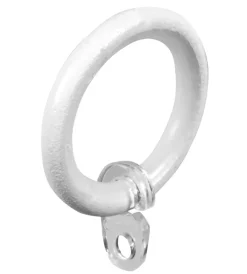 Tessile D'Arredo|8 anelli bianchi per tubo tenda diametro 20 mm