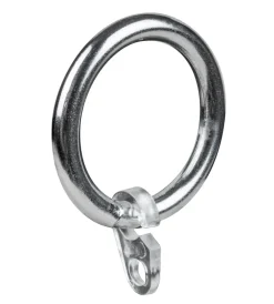 Discount 8 anelli cromo per tubo tenda diametro 20 mm Tessile D'Arredo