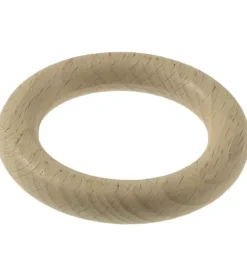 Tessile D'Arredo|8 anelli in legno per bastone ø28mm x56  int/est sbiancato.