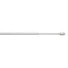 Hot 2 astine tonde in acciaio plasticato bianca estensibile da 30 a 40 cm Tessile D'Arredo