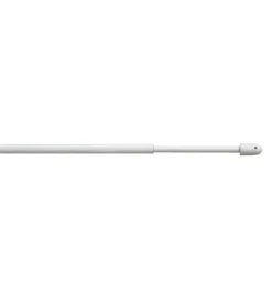 Hot 2 astine tonde in acciaio plasticato bianca estensibile da 30 a 40 cm Tessile D'Arredo