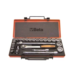 Beta Officina E Garage|20 chiavi a bussola poligonali e 5 accessori in cassetta 920b/c20 -