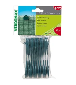 Attrezzatura Giardinaggio-Verdemax 10 clips fissa reti