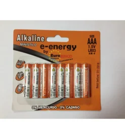 Batterie- 4+4 ministilo alkaline - aaa 1.5v blister.
