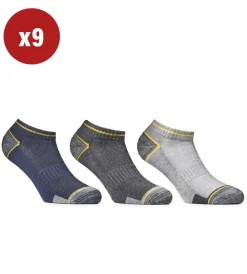 Sale 9 paia calza fantasmino da lavoro anti-infortunistica "03" colore assortito, tg 43/46 - Calze Da Lavoro|Calze Da Lavoro