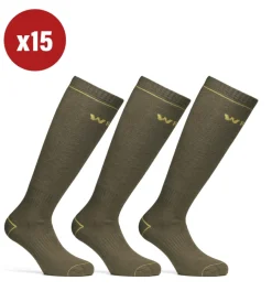 Sale 15 paia calza lunga invernale da lavoro anti-infortunistica "08" colore verde militare, tg 39/42 - Calze Da Lavoro|Calze Da Lavoro