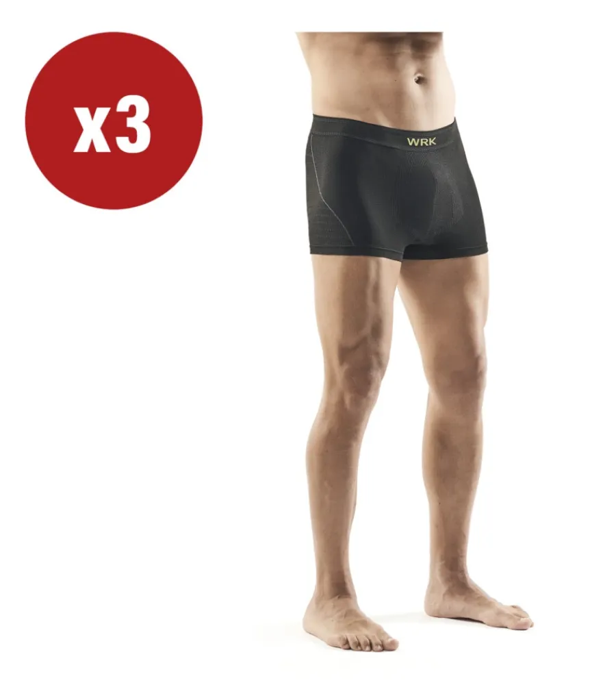 3 pezzi boxer uomo tecnico "202" in fibra dryarn colore nero, tg xxl - Intimo Tecnico|Intimo Tecnico