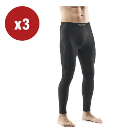 WRK Intimo Tecnico|Intimo Tecnico|3 pezzi leggins tecnico "303" nero, tg s/m -