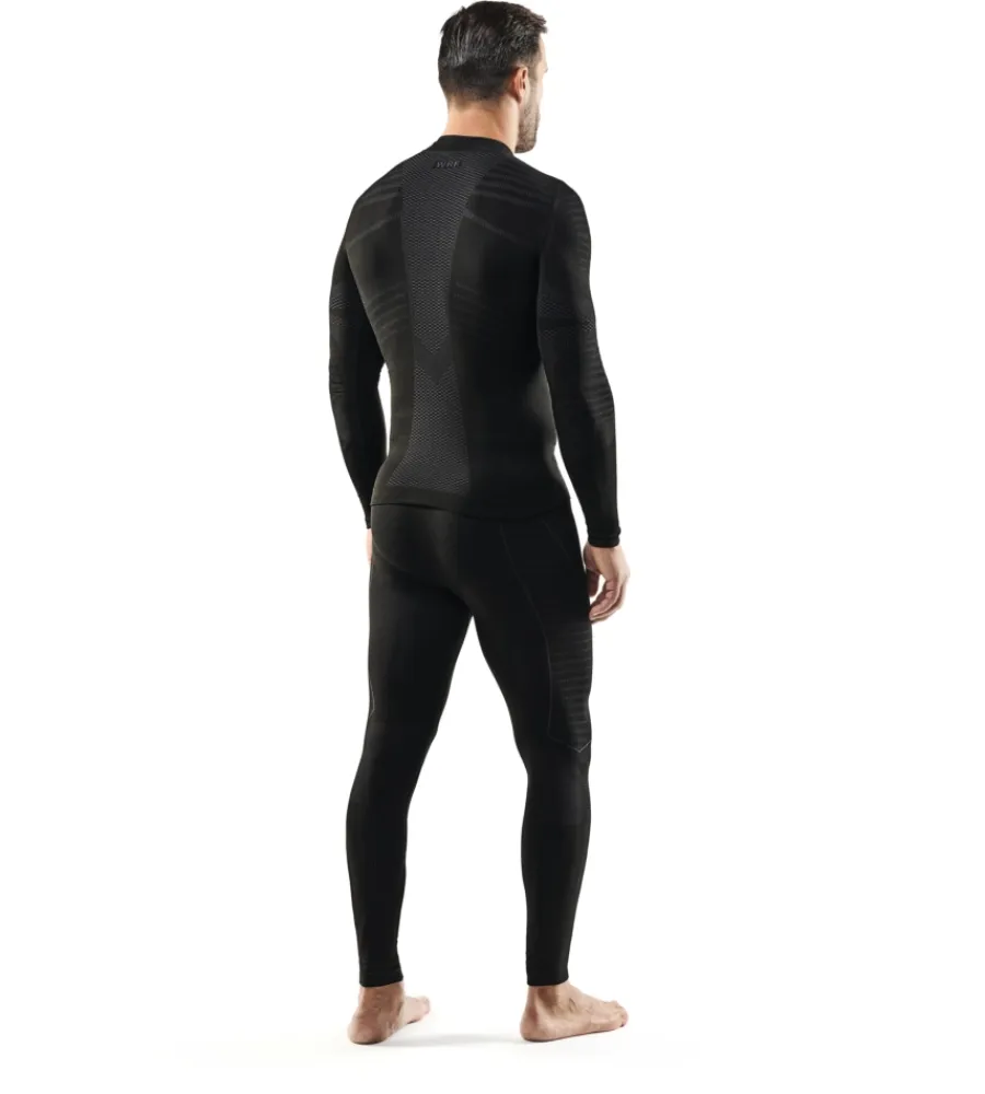 WRK Intimo Tecnico|Intimo Tecnico|3 pezzi maglia tecnica "302" nera con collo a lupetto, tg l/xl -