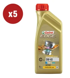 Oli E Lubrificanti-Castrol 5 pezzi olio edge 0w-40 1l