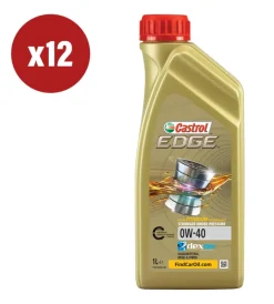Oli E Lubrificanti-Castrol 12 pezzi olio edge 0w-40 1l