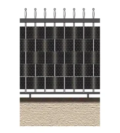 Reti, Recizioni E Cancelli Per Giardino-Verdemax 12 pezzi striscia occultazione "privacy" colore antracite, 19x205 cm