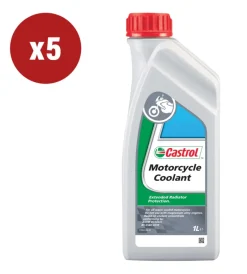 Castrol Moto|5 pezzifluido motorcycle coolant 1lt
