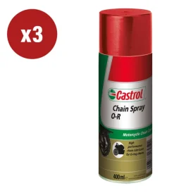 Castrol Moto|3 pezziolio chain spray o r 0,4lt