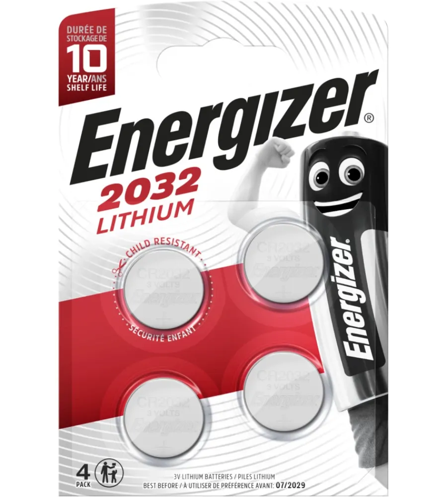 Batterie-Energizer 4 pile specialistiche cr2032 3v lithium