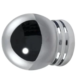 Online 2 pomoli boccia cromo terminale per tubo tende diametro 20 mm Tessile D'Arredo