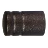 Tessile D'Arredo- 2 pomoli cilindro colore ruggine terminale per tubo diametro 13 mm