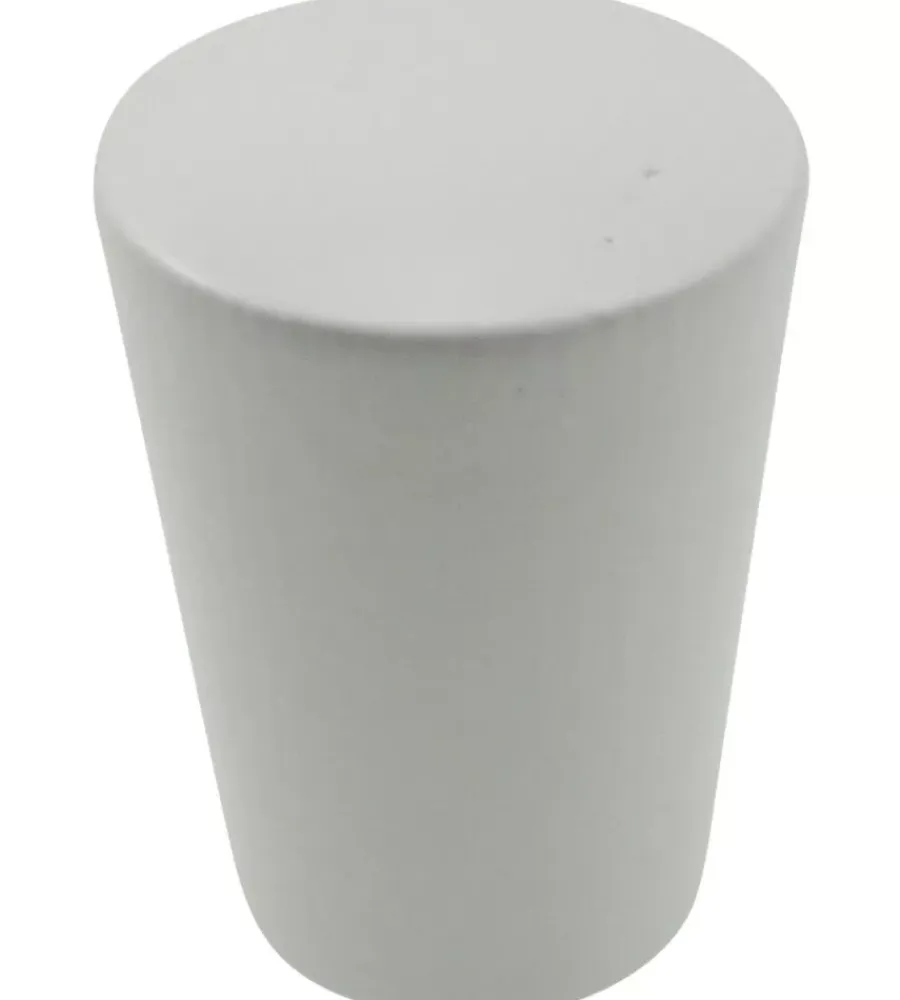Tessile D'Arredo- 2 pomoli meteo per bastone ø23mm - colore bianco.