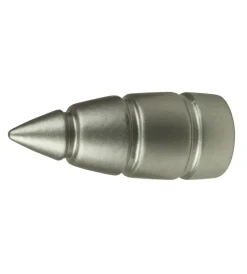 Tessile D'Arredo|2 pomoli nichel a ogiva terminale per tubo tende diametro 20 mm