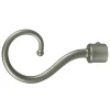 2 pomoli nichel a ricciolo terminale per tubo tende diametro 20 mm Tessile D'Arredo
