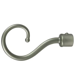 2 pomoli nichel a ricciolo terminale per tubo tende diametro 20 mm Tessile D'Arredo