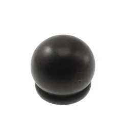 Tessile D'Arredo|2 pomoli palla per bastone ø28mm - colore noce.