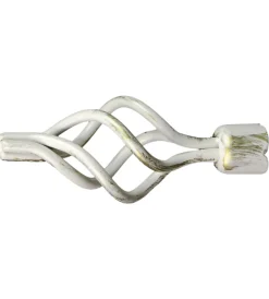 Discount 1 pomolo ciorciola avorio oro terminale per tubo diametro 20 mm Tessile D'Arredo