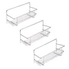 Clearance 3 portaspezie in acciaio cromato, 27x11x9,7 cm Accessori Cucina