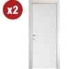 Hot 2 porte battenti da interno reversibili frassino bianco, 70x200 cm Porte, Scale E Pavimenti