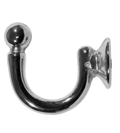 Tessile D'Arredo|2 supporti cromo monoblocco fisso aperto per tubo tende