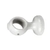 1 supporto monoblocco aperto da 5 cm per bastone legno diametro 28 mm - bianco Tessile D'Arredo