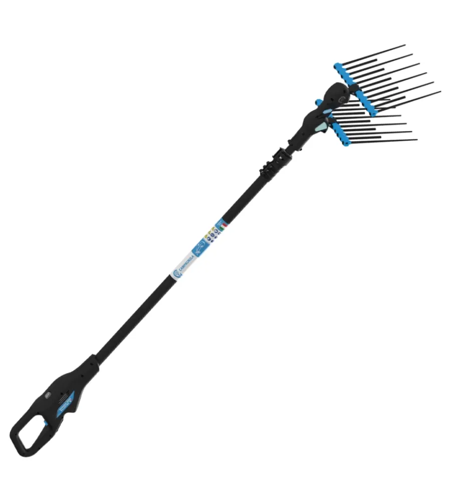 Abbacchiatori-Campagnola Abbacchiatore olive elettrico a batteria "alice star eco plug-in" movimento ellittico contrapposto 12v, unità power eco plug-in e gilet