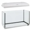 Ferplast Acquariologia|Acquario capri 50 bianco con led - 52 x 27 x h 36 cm, 40 l -