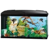 Acquariologia-Ferplast Acquario capri 80 nero con led - 80 x 31.5 x h 46.5 cm, 100 l -