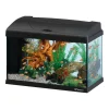 Acquariologia-Ferplast Acquario capri 50 nero con led - 52 x 27 x h 36 cm, 40 l -