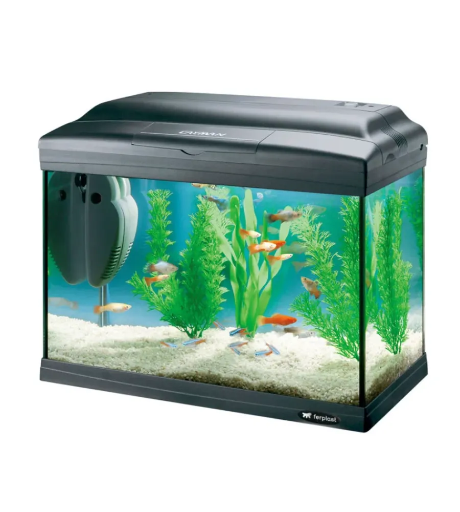 Acquariologia-Ferplast Acquario cayman 40 classic nero - 41,5 x 21,5 x h 34 cm - 21 l -