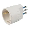 Multiprese Ed Adattatori-Poly Pool Adattatore spina 10 a e presa tedesca 2p+t bianco