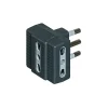 Outlet Adattatore tris 3 p.bip.16 a grigio - . Multiprese Ed Adattatori