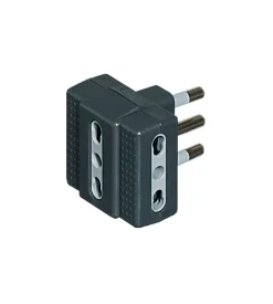 Outlet Adattatore tris 3 p.bip.16 a grigio - . Multiprese Ed Adattatori