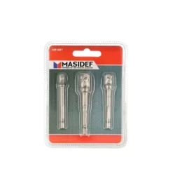 Best Adattatori da 50 mm. con attacco 1/4” per 1/4” - 3/8” - 1/2” 3 pz. Chiavi