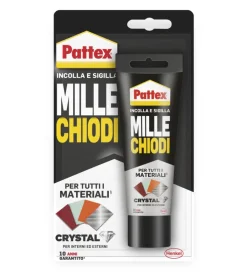 Henkel Colle|Adesivo pattex millechiodi crystal cartuccia,  90 gr