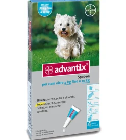 Bayer Antiparassitari Per Animali|Advantix spot on antiparassitario per cani da 4 a 10 kg - .