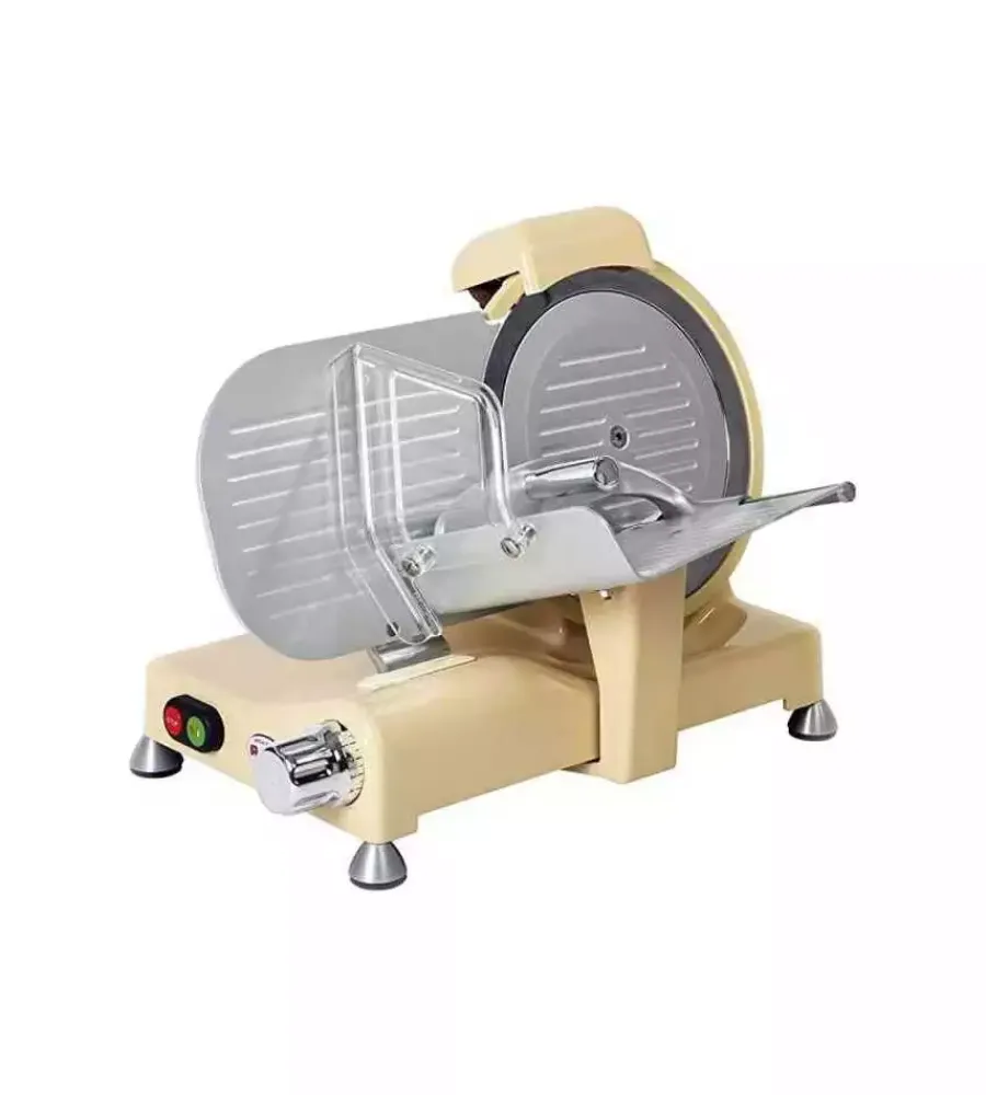 Piccoli Elettrodomestici|Affettatrice "ivory vintage" avorio, con lama temperata 250 mm - 140w