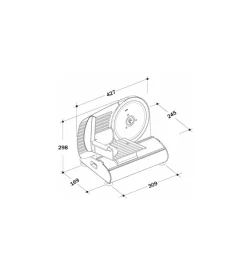 Piccoli Elettrodomestici|Affettatrice "mary" elettrica, con lama in acciaio inox 220 mm - 220w