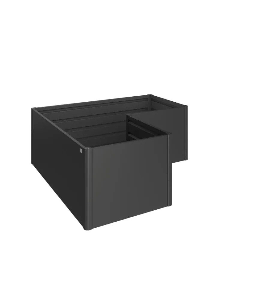Coltivazione E Cura-Biohort Aiuola rialzata "l" grigio scuro metallizzato - . 65025