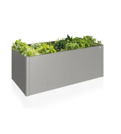 Coltivazione E Cura-Biohort Aiuola rialzata 2x1 grigio quarzo metallizzato - . 68015