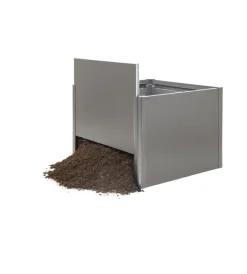 Coltivazione E Cura-Biohort Aiuola rialzata 1x1 grigio quarzo metallizzato - . 68005