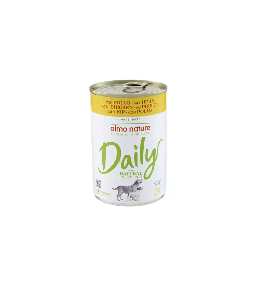 Alimenti Umido Cane-Almo Nature Alimento umido per cani "daily" con pollo 400 gr