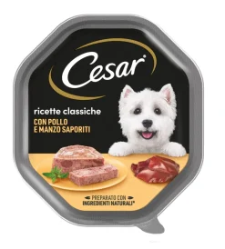 Alimenti Umido Cane|Alimento umido per cani cesar con agnello e cuore di verdure 150 gr