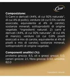 Discount Alimento umido per cani cesar in gelatina 4 pz Alimenti Umido Cane